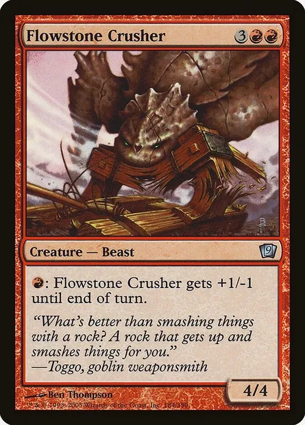 Flowstone Crusher, Magic card 9ED 184★ — Ninth Edition set