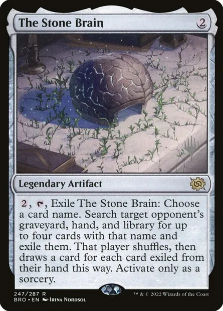 The Stone Brain, Magic card PBRO 247p — The Brothers' War Promos set