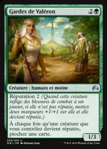 Gardes de Valéron, carte Magic ORI 203 — extension Magic Origines