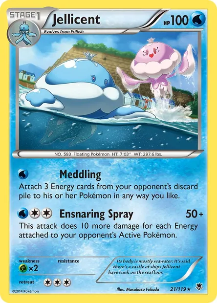 Jellicent, Pokémon card PHF 21 — Phantom Forces set
