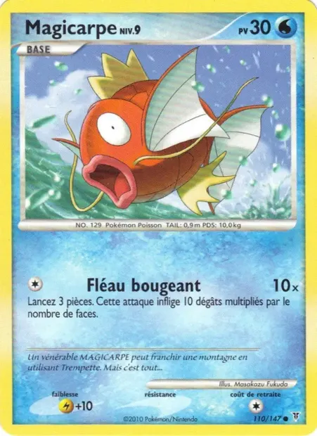Magicarpe, carte Pokémon SV 110 — extension Vainqueurs Suprêmes