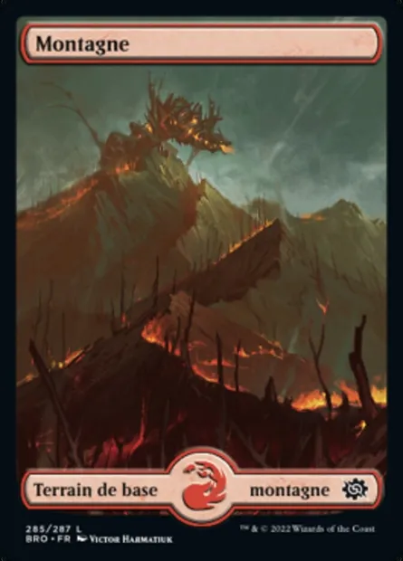 Montagne, carte Magic BRO 285 — extension La Guerre Fratricide