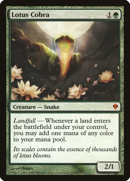 Lotus Cobra, Magic card ZEN 168 — Zendikar set