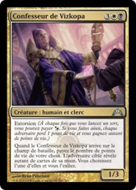 Confesseur de Vizkopa, carte Magic GTC 205 — extension Insurrection
