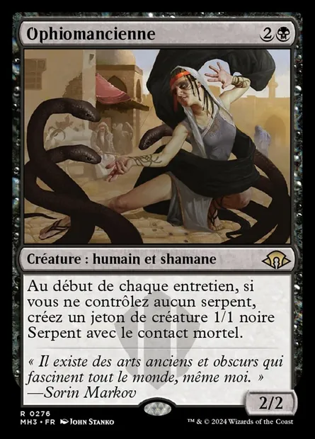 Ophiomancienne, carte Magic MH3 276 — extension Modern Horizons 3