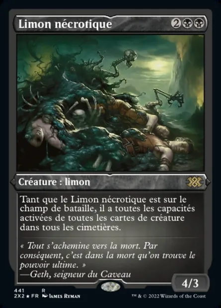 Limon nécrotique, carte Magic 2X2 441 — extension Double Masters 2022