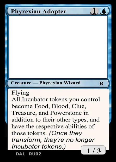 Phyrexian Adapter, Magic card UNK RU02c — Unknown Event set