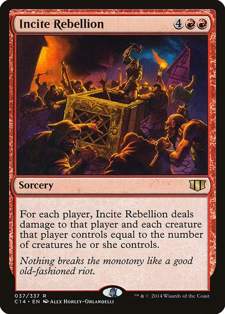 Incite Rebellion, Magic card C14 37 — Commander 2014 set