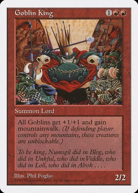 Goblin King, Magic card 5ED 236 — Fifth Edition set