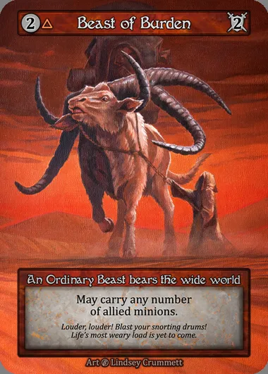 Beast of Burden, Sorcery card BET 027 — Beta set