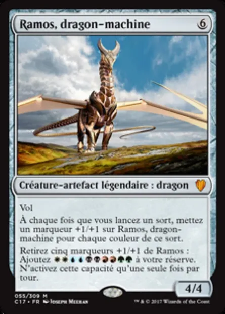 Ramos, dragon-machine, carte Magic C17 55 — extension Commander 2017