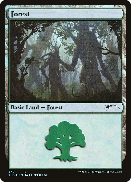 Forest, Magic card SLD 572 — Secret Lair Drop set