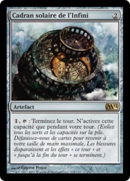 Cadran solaire de l'Infini, carte Magic M12 218 — extension Magic 2012