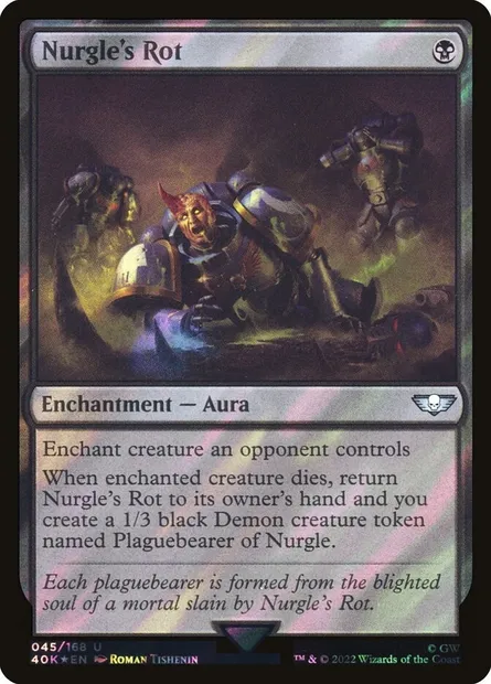 Nurgle's Rot, Magic card 40K 45★ — Warhammer 40,000 Commander set