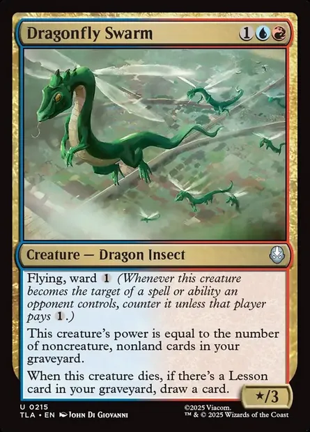 Dragonfly Swarm, Magic card TLA 215 — Avatar: The Last Airbender set
