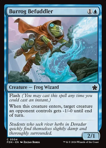 Burrog Befuddler, Magic card FDN 504 — Foundations set