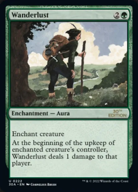 Wanderlust, Magic card 30A 222 — 30th Anniversary Edition set