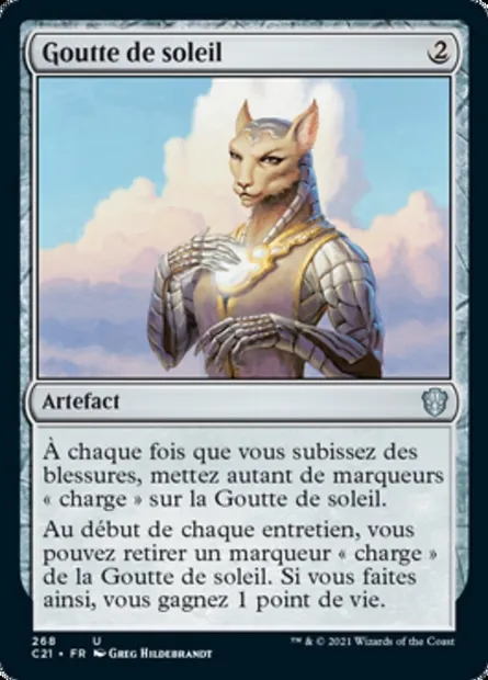 Goutte de soleil, carte Magic C21 268 — extension Commander 2021