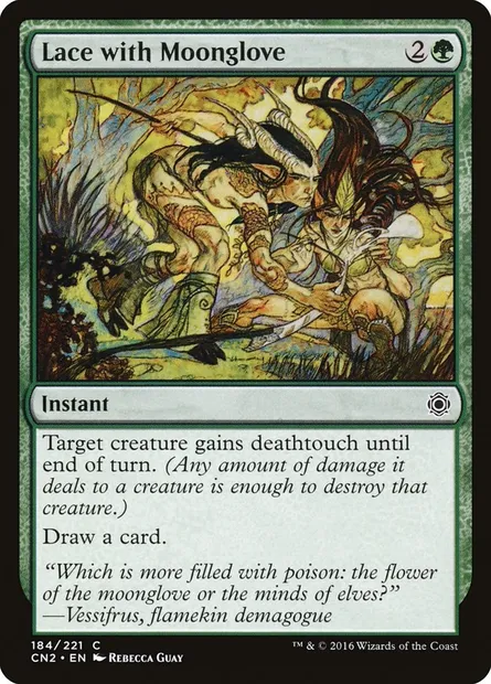 Lace with Moonglove, Magic card CN2 184 — Conspiracy: Take the Crown set