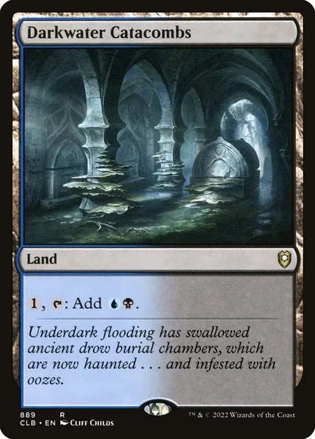 Darkwater Catacombs, Magic card CLB 889 — Commander Legends: Battle for Baldur's Gate set