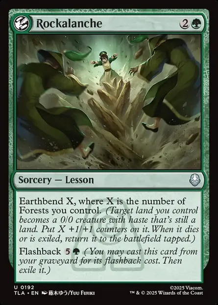 Rockalanche, Magic card TLA 192 — Avatar: The Last Airbender set