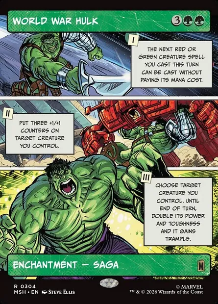 World War Hulk, Magic card MSH 304 — Marvel Super Heroes set