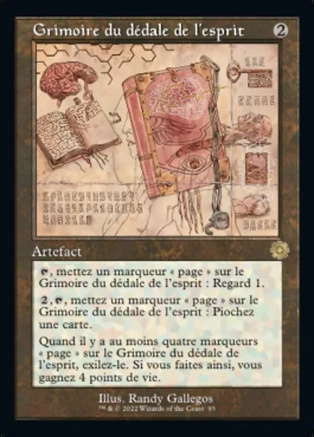 Grimoire du dédale de l'esprit, carte Magic BRR 93 — extension The Brothers' War Retro Artifacts
