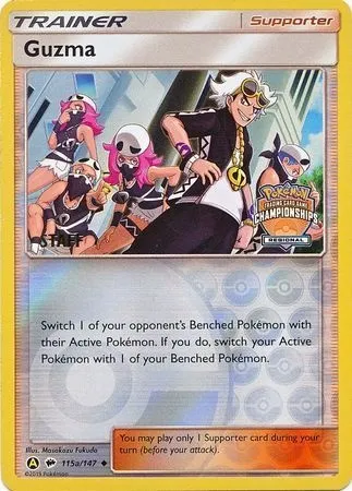 Guzma, carte Pokémon LGP 115a-s — extension League Promos