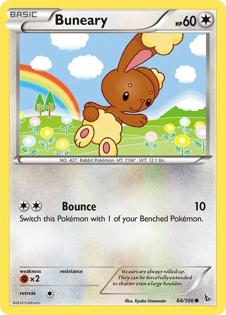 Buneary, Pokémon card FLF 84 — Flashfire set