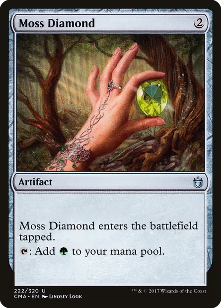 Moss Diamond, Magic card CMA 222 — Commander Anthology set