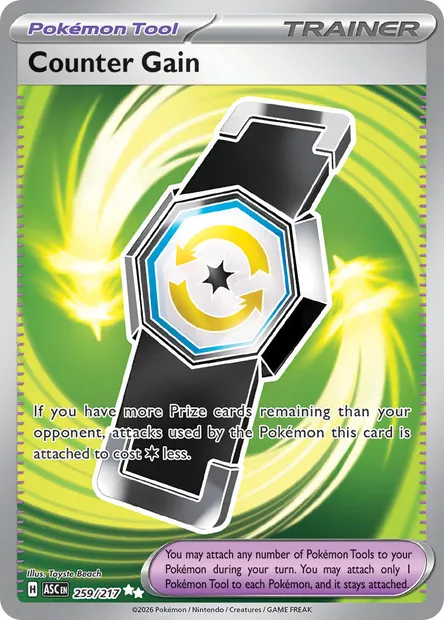 Counter Gain, Pokémon card ASC 259 — Ascended Heroes set