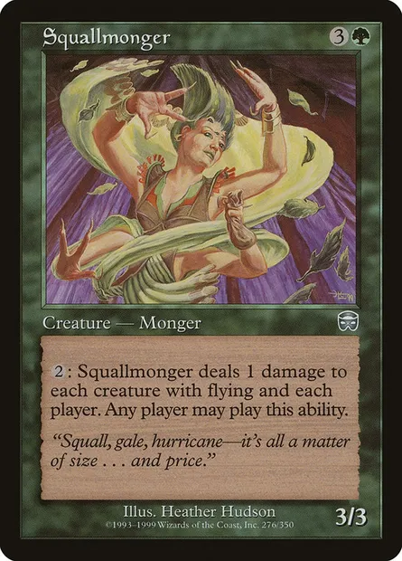 Squallmonger, Magic card MMQ 276 — Mercadian Masques set