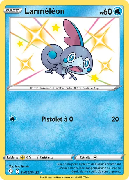 Larméléon, carte Pokémon SHF SV025 — extension Destinées Radieuses