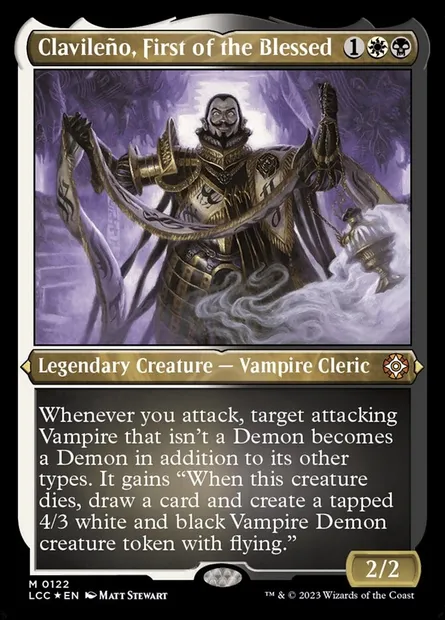 Clavileño, premier parmi les bénis, carte Magic LCC 122 — extension The Lost Caverns of Ixalan Commander