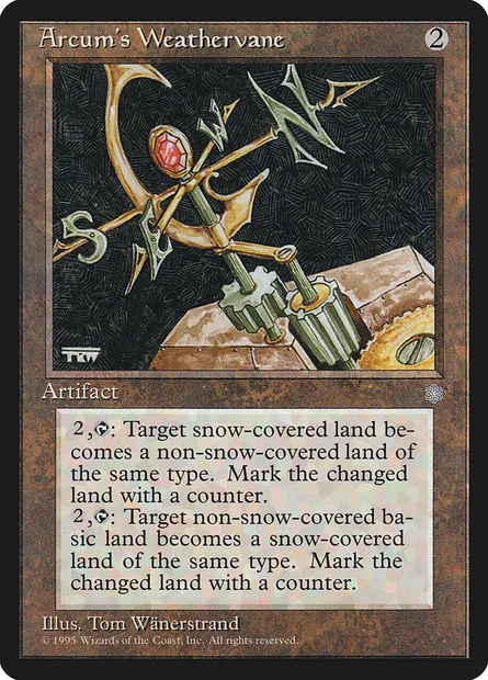 Arcum's Weathervane, Magic card ICE 310 — Ice Age set