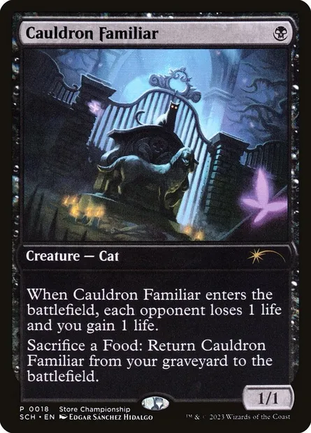 Cauldron Familiar, Magic card SCH 18 — Store Championships set