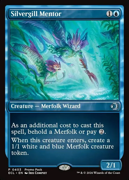 Silvergill Mentor, Magic card ECL 403 — Lorwyn Eclipsed set
