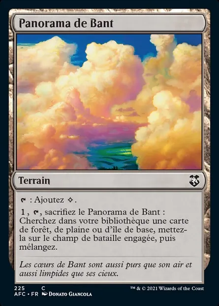 Panorama de Bant, carte Magic AFC 225 — extension Forgotten Realms Commander