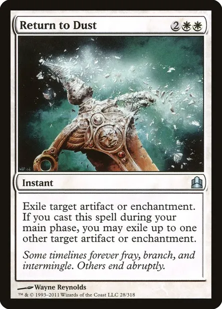 Return to Dust, Magic card CMD 28 — Commander 2011 set