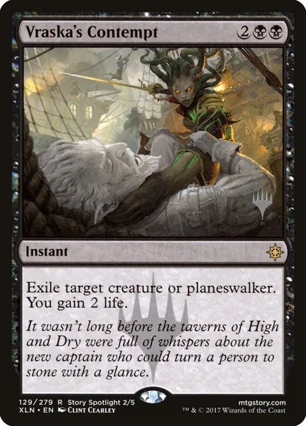 Vraska's Contempt, Magic card PXLN 129p — Ixalan Promos set