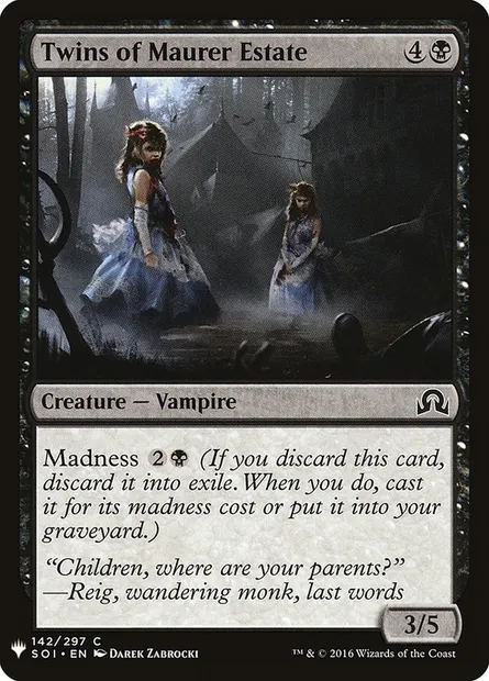 Jumelles du domaine de Maurer, carte Magic PLST SOI-142 — extension The List