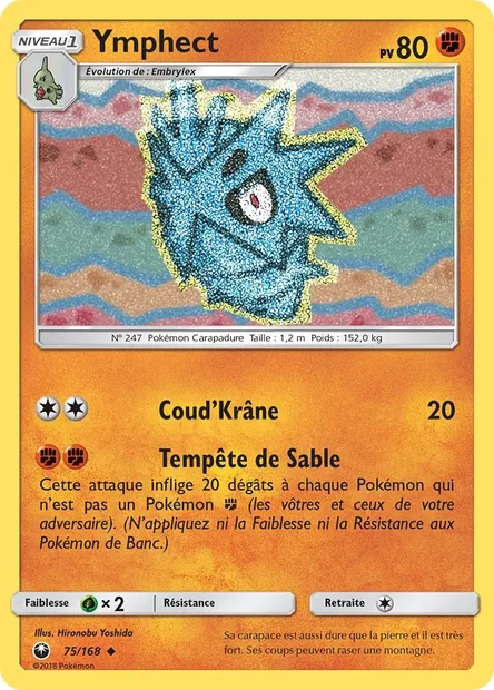 Ymphect, carte Pokémon CES 75 — extension Tempête Céleste
