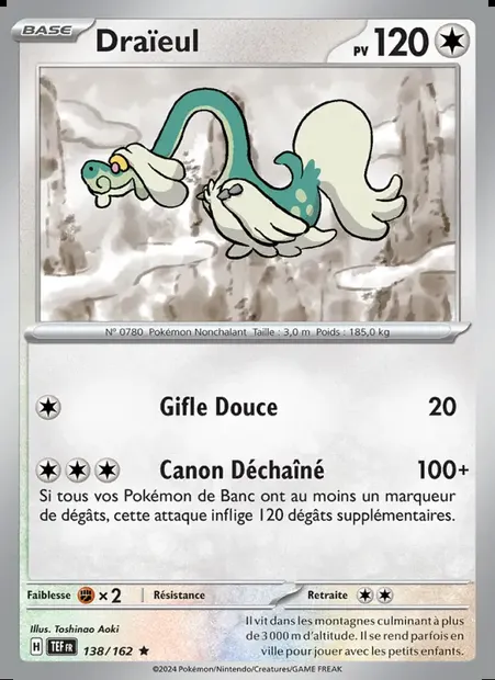 Draïeul, carte Pokémon TEF 138 — extension Forces Temporelles