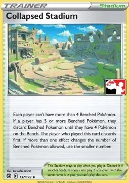 Collapsed Stadium, Pokémon card PPS 137-2 — Play! Pokémon Prize Pack Series set