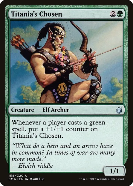 Titania's Chosen, Magic card CMA 158 — Commander Anthology set