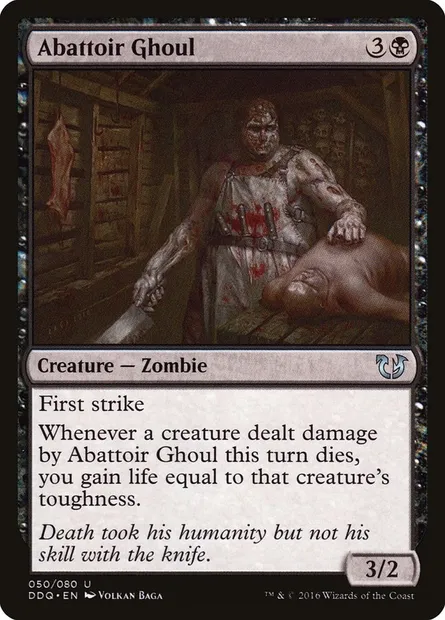 Abattoir Ghoul, Magic card DDQ 50 — Duel Decks: Blessed vs. Cursed set