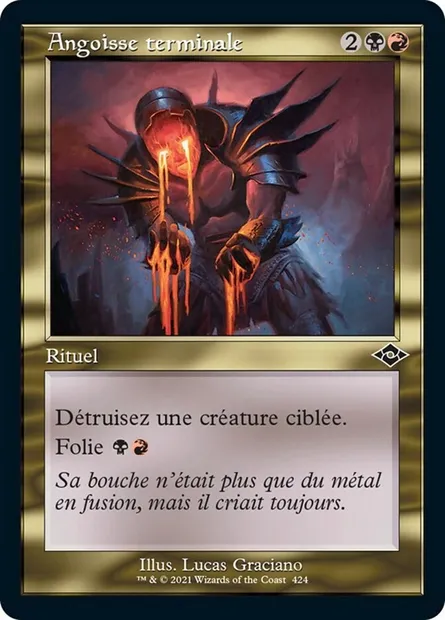 Angoisse terminale, carte Magic MH2 424 — extension Horizons du Modern 2