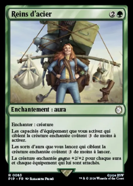 Reins d'acier, carte Magic PIP 83 — extension Fallout