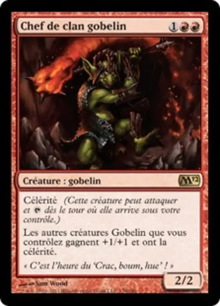 Chef de clan gobelin, carte Magic M12 138 — extension Magic 2012