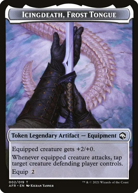 Icingdeath, Frost Tongue, carte Magic TAFR 2 — extension Adventures in the Forgotten Realms Tokens